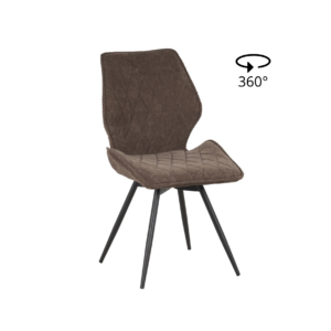 Krēsls ALICE Dark Brown Chenille