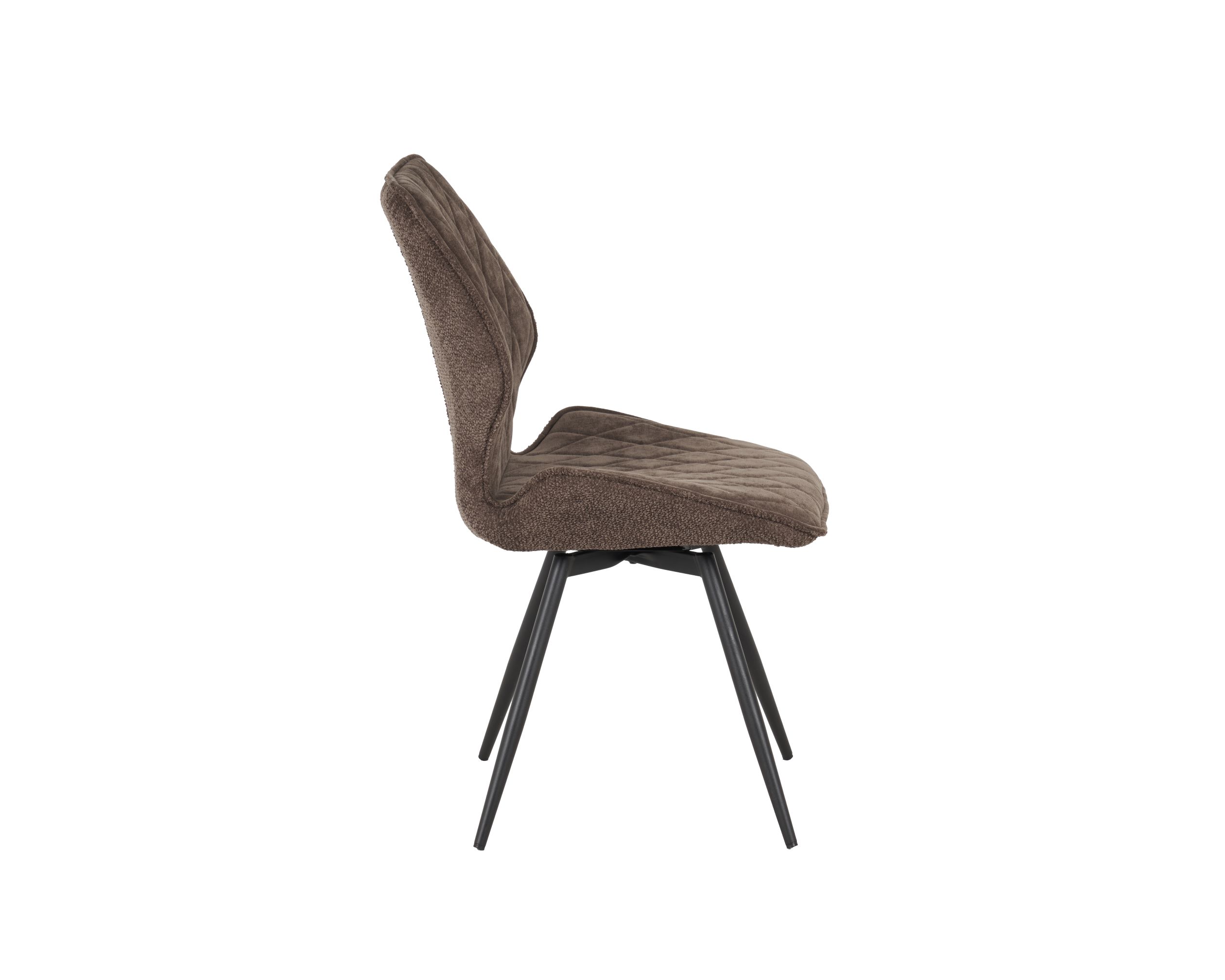 Krēsls ALICE Dark Brown Chenille - Image 3