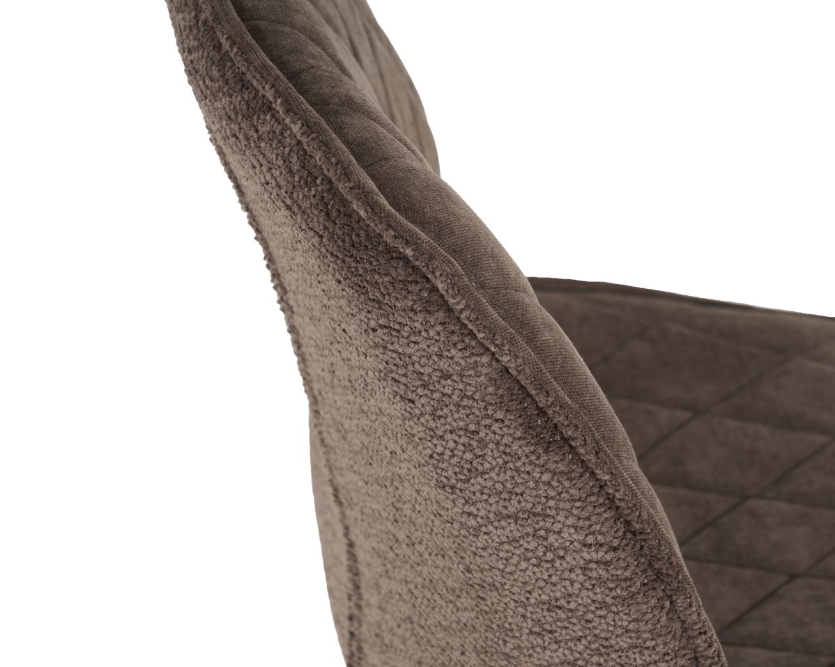 Krēsls ALICE Dark Brown Chenille - Image 2