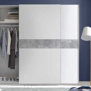 skapis VICTORIA white/beton